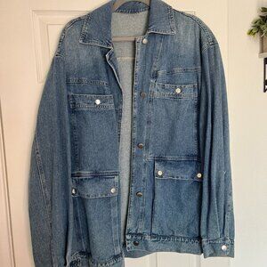 Oversized Denim Men's Jacket